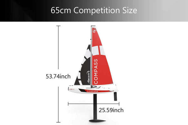 Volantex RC COMPASS RG65 class competition sailboat 650mm Ready To Race