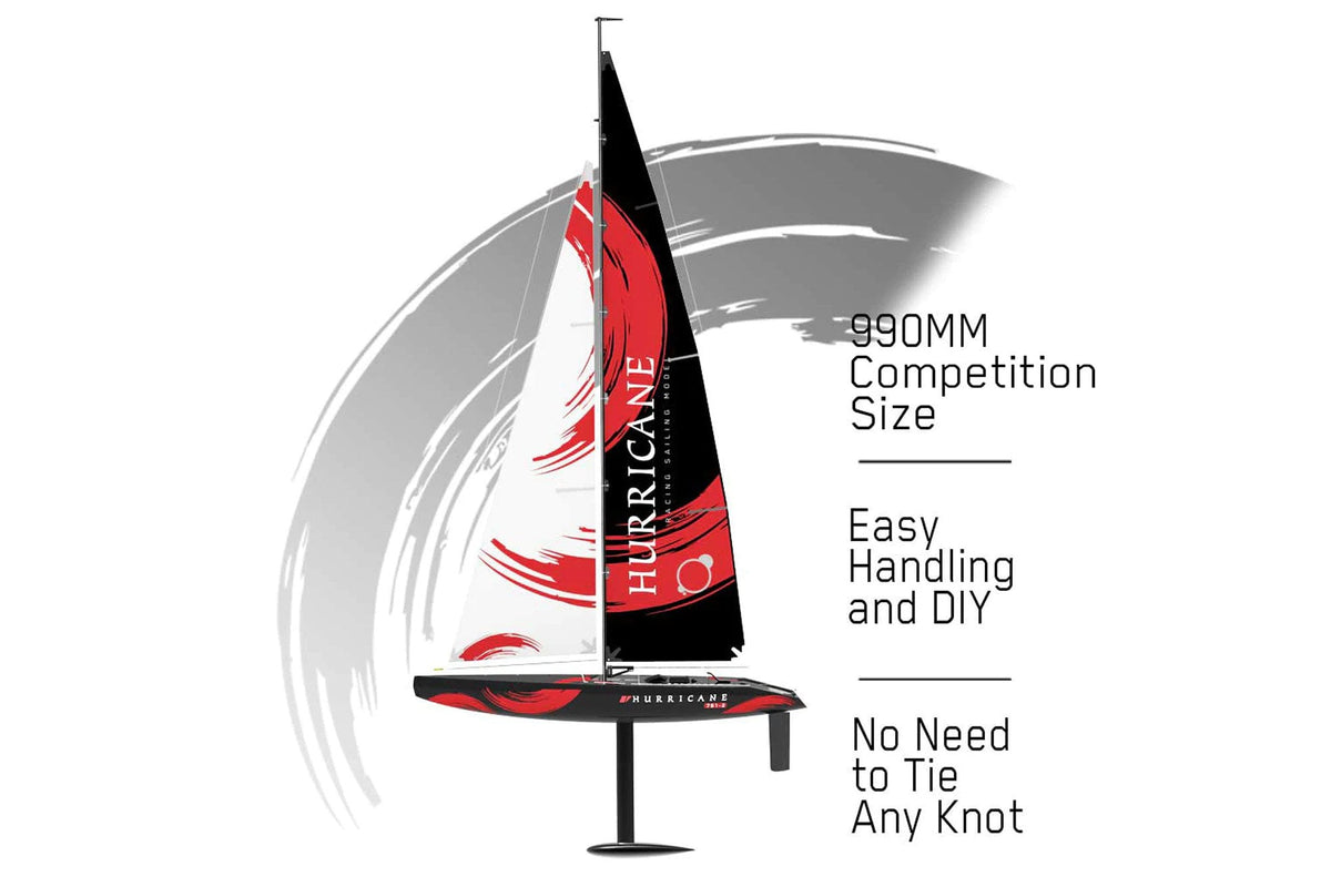 Volantex RC HURRICANE 1000mm RC Sailboat 791-2 ARTR