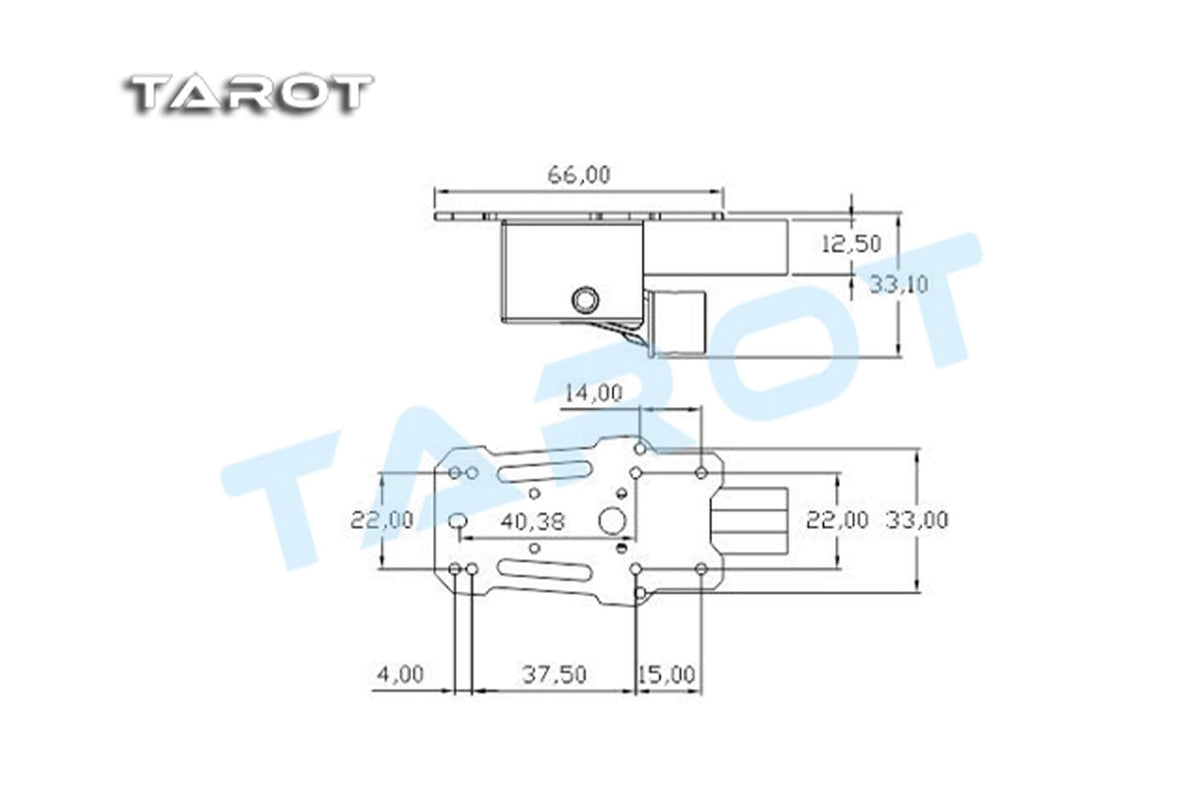 Tarot - 16mm 75° Retractable Landing Gear - TL65B43