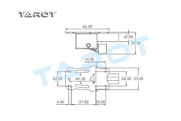 Tarot - 16mm 75° Retractable Landing Gear - TL65B43