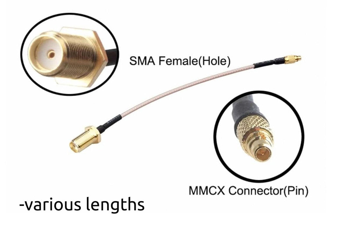 3DXR- MMCX to SMA-F RF Extension Cable