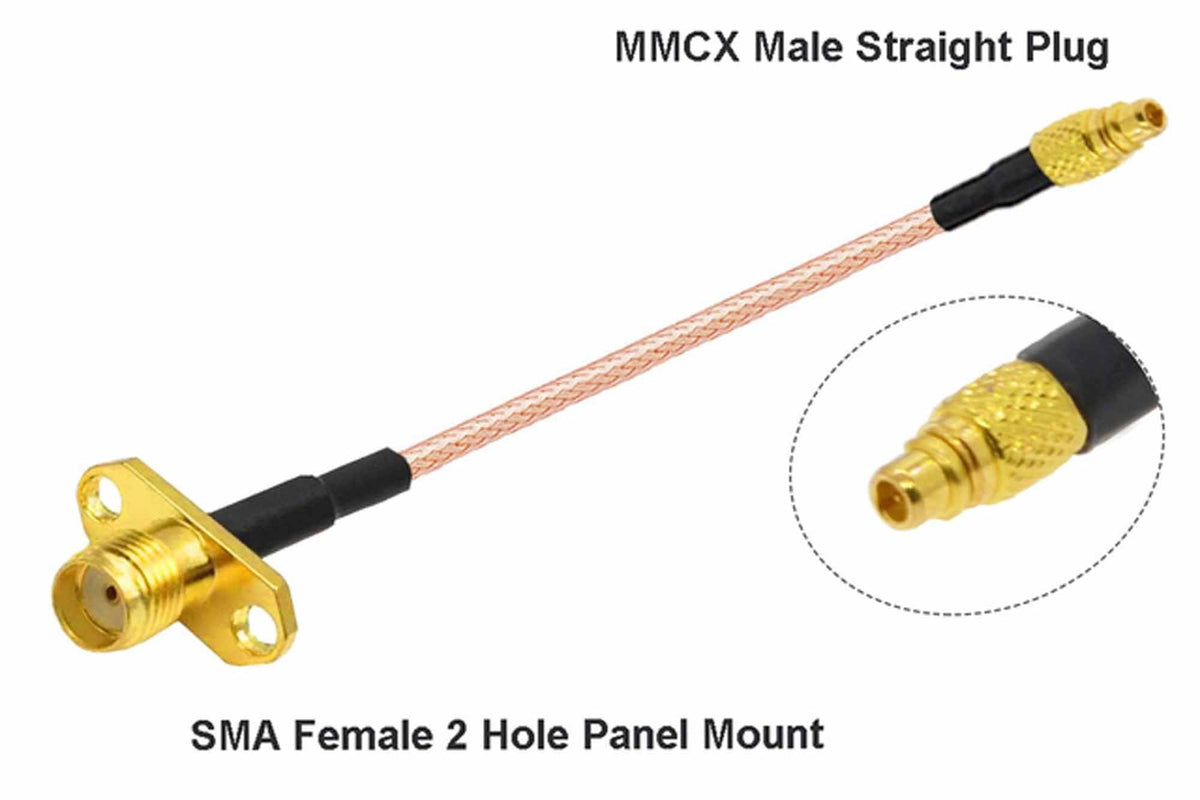 3DXR - SMA Female (Pannel Mount) to MMCX Male