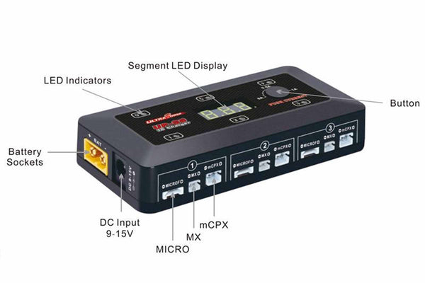 Ultra Power UP-S6 6x1S LiPo/LiHV DC Charger