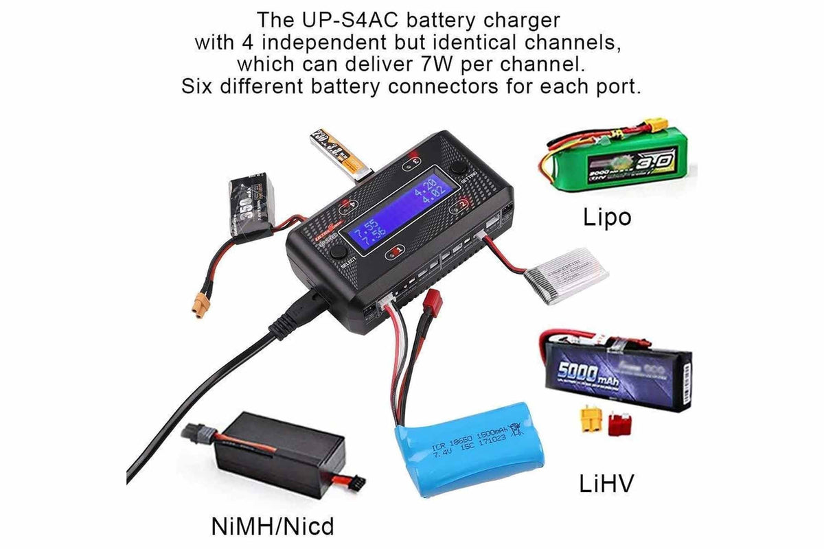 Ultra Power- UP-S4AC Four Channel AC/DC Charger