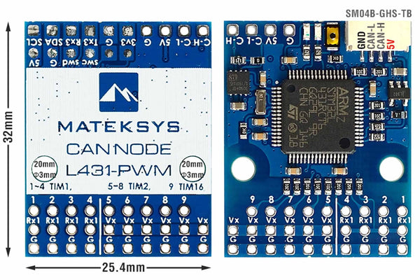 Matek Systems- AP_PERIPH, CAN-L4-PWM