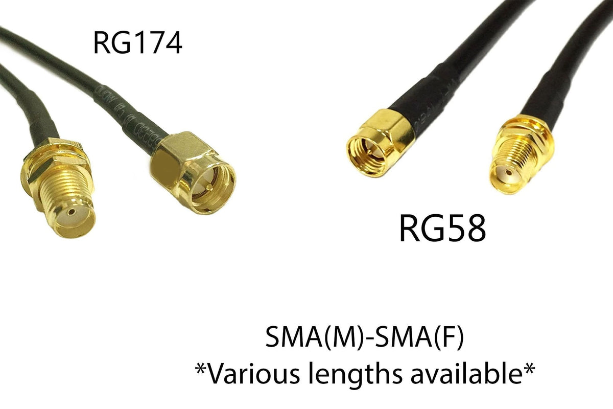 3DXR- SMA(M)- SMA(F) RF Extension Cable RG174/RG58