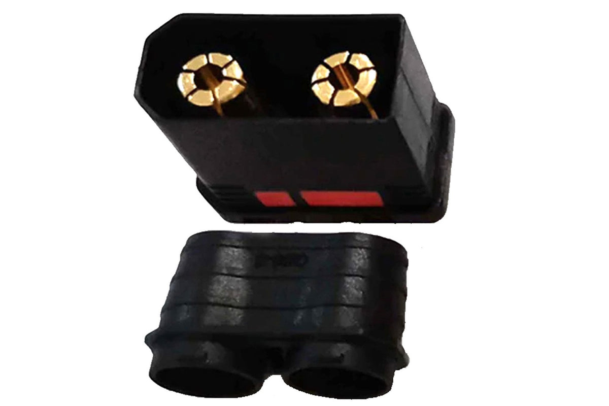 QS8 Antispark Male Connector Black- 1PC