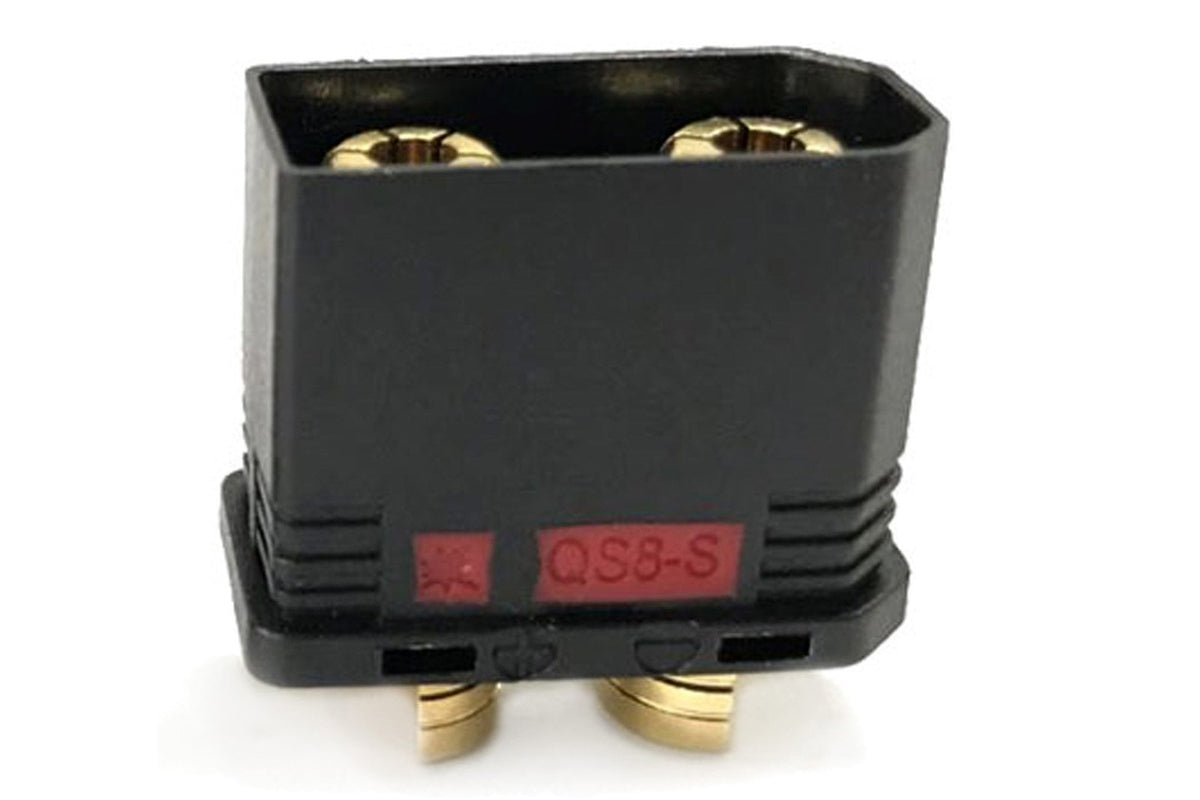 QS8 Antispark Male Connector Black- 1PC