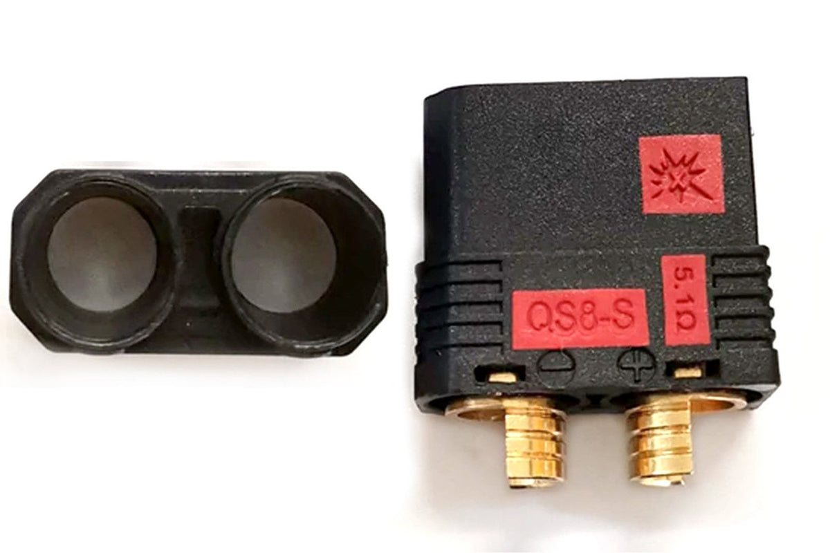 QS8 Antispark Female Connector Black- 1PC