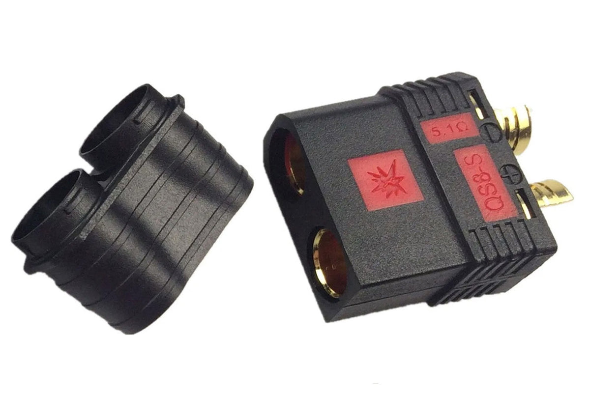 QS8 Antispark Female Connector Black- 1PC