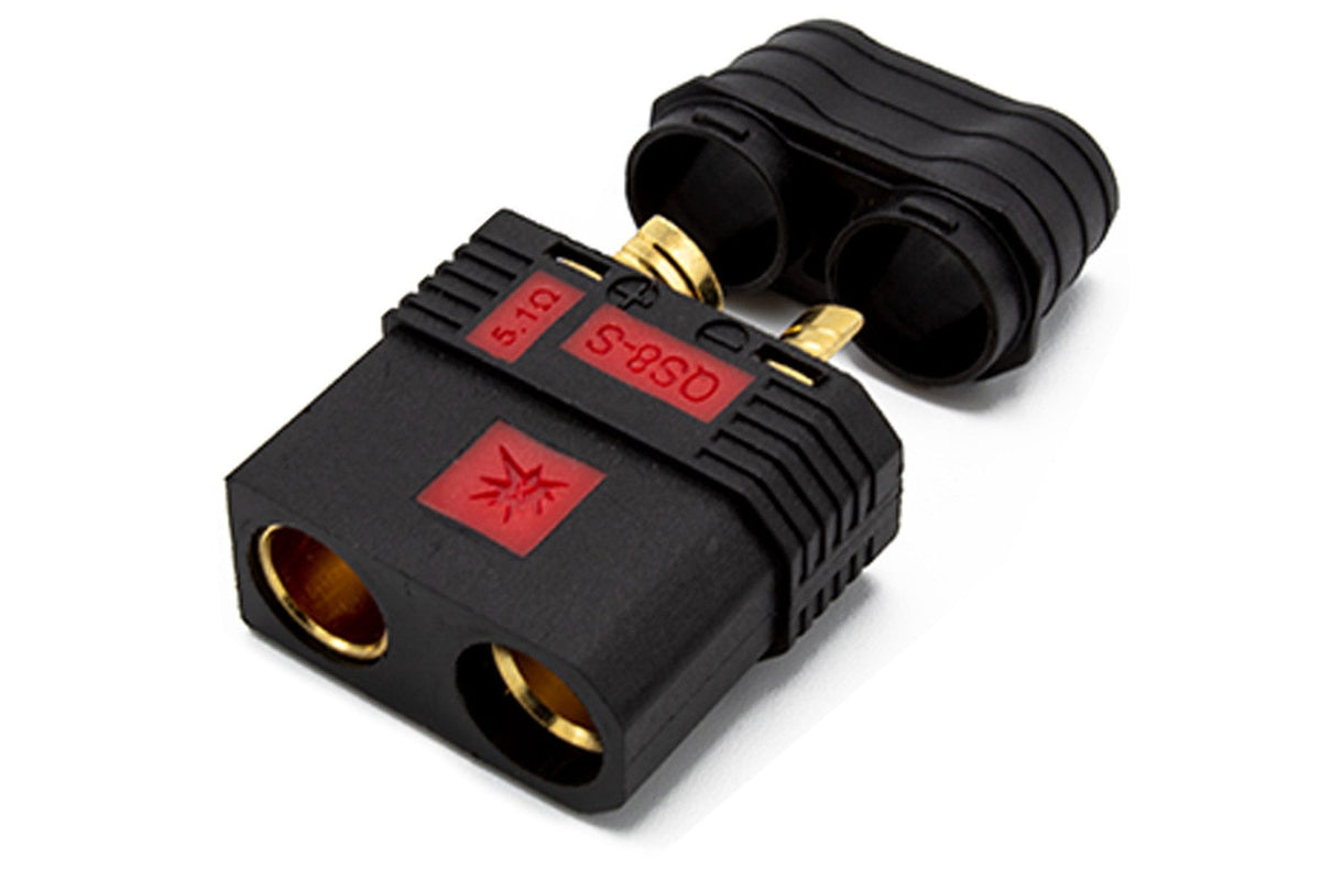 QS8 Antispark Female Connector Black- 1PC