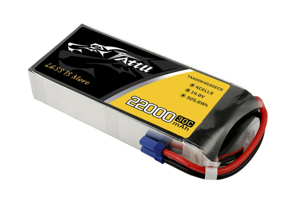 Gens Ace- Tattu 30C, 22000mAh 4S1P 14.8V Lipo with EC5