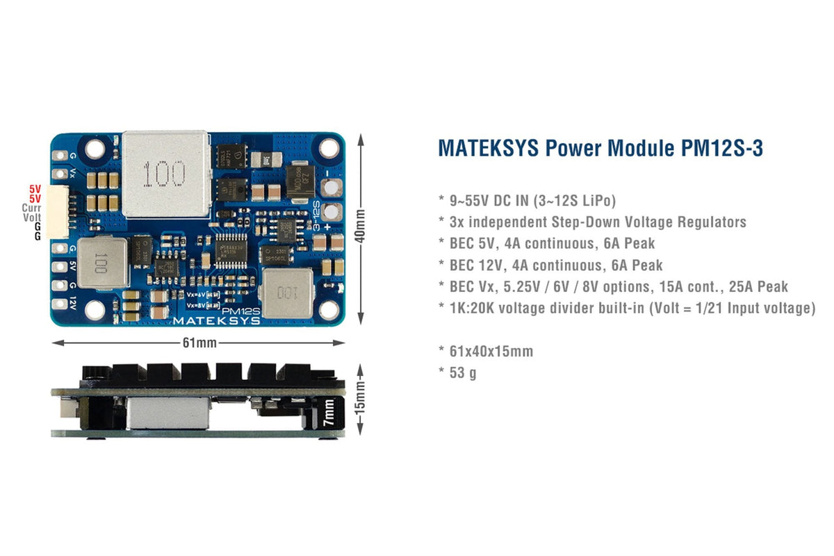 Matek Systems- Power Module PM12S-3