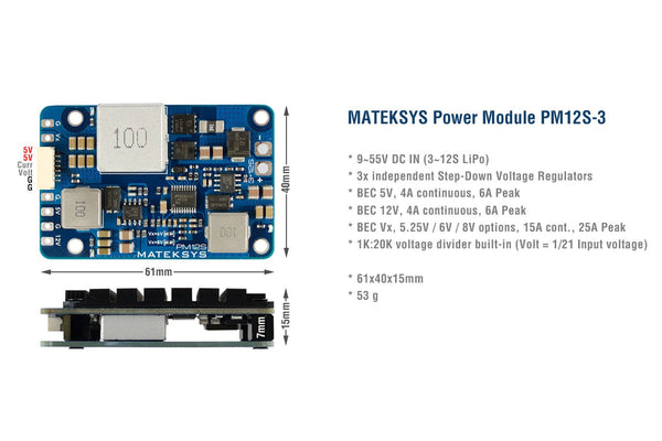 Matek Systems- Power Module PM12S-3