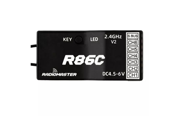 RadioMaster - R86C V2 6ch Frsky D8/D16 Compatible PWM/Sbus Receiver