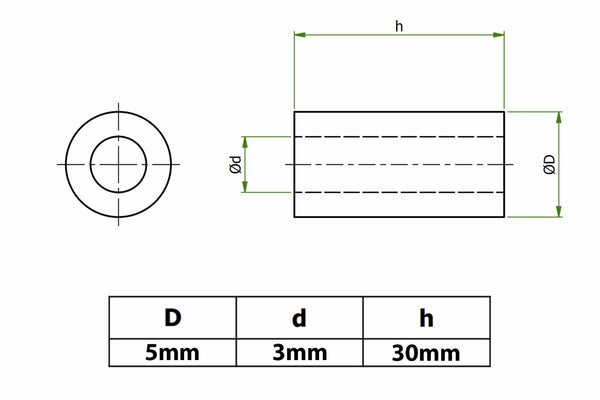 3DXR- Unthreaded Pillar (10Pcs)