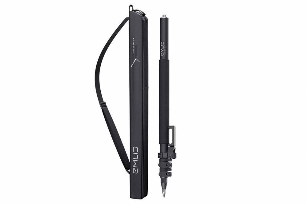 Emlid Survey Pole with a smartphone mount