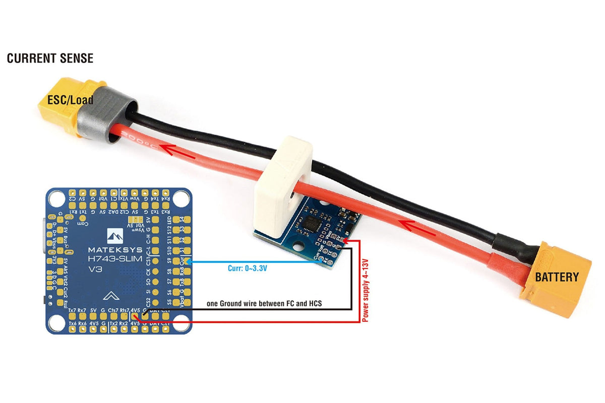Matek Systems - Hall Current Sensor 150A