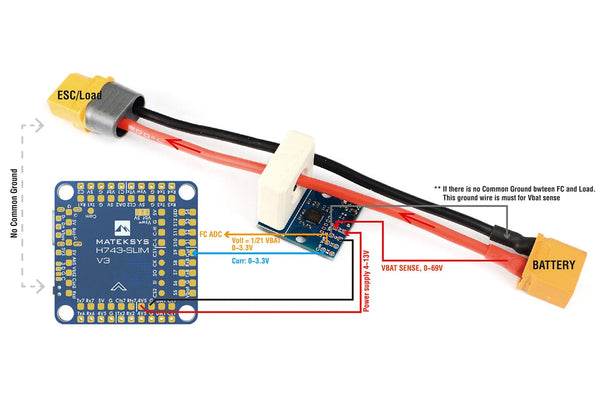 Matek Systems - Hall Current Sensor 150A