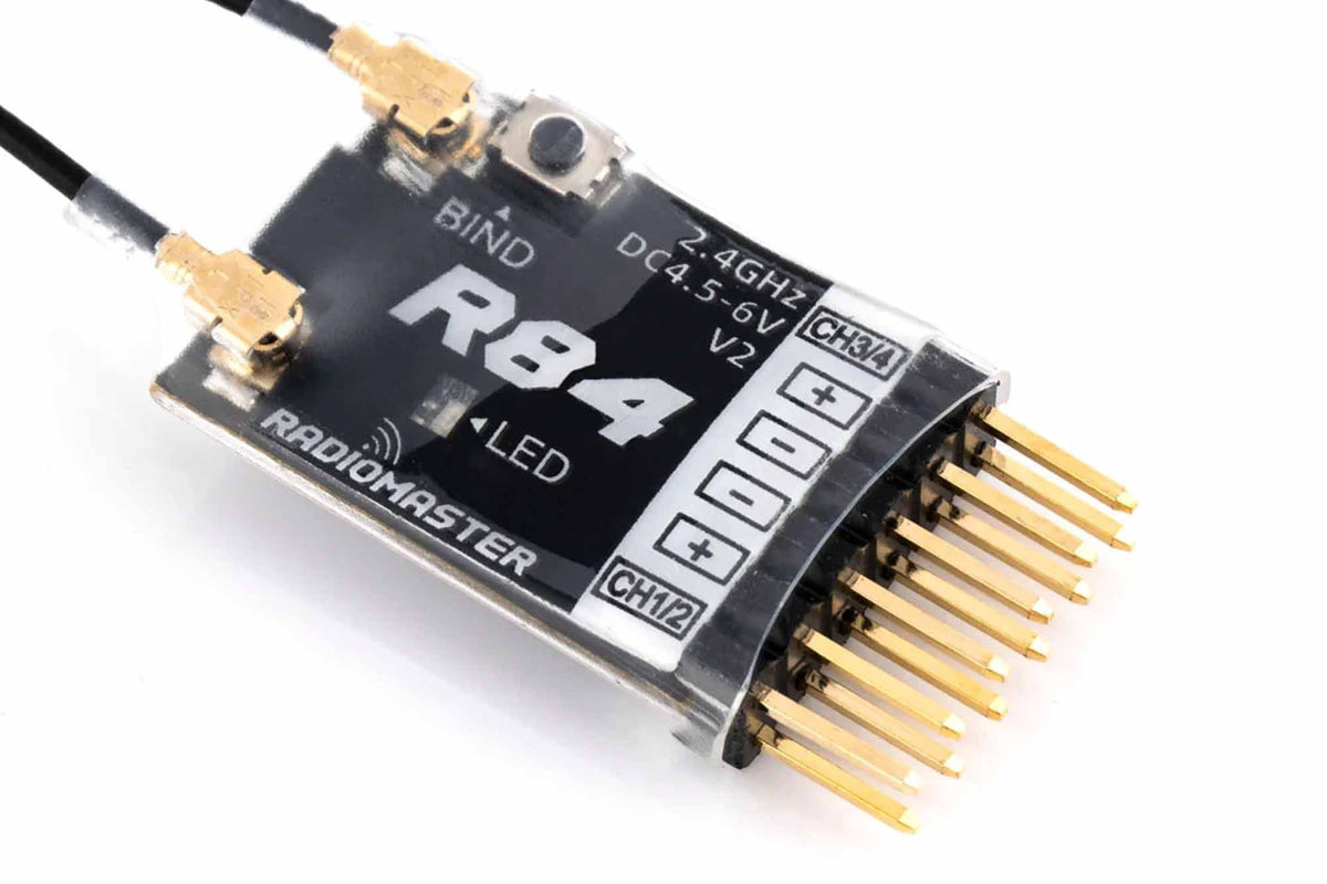 RadioMaster - R84 V2- 4ch Frsky D8, D16 & SFHSS Compatible PWM Receiver