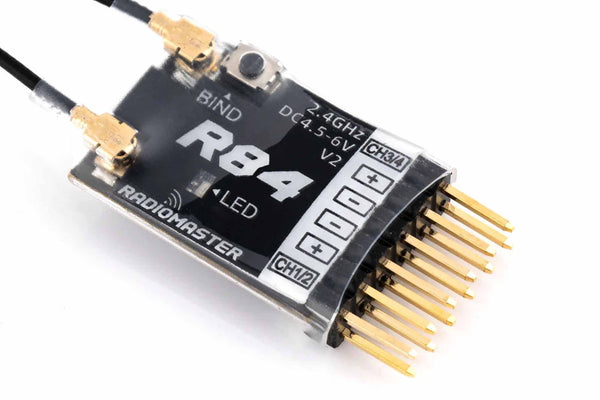 RadioMaster - R84 V2- 4ch Frsky D8, D16 & SFHSS Compatible PWM Receiver