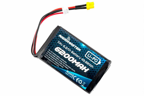 RadioMaster- 2S 7.4V 6200mAh Lipo Battery for TX16S & Boxer