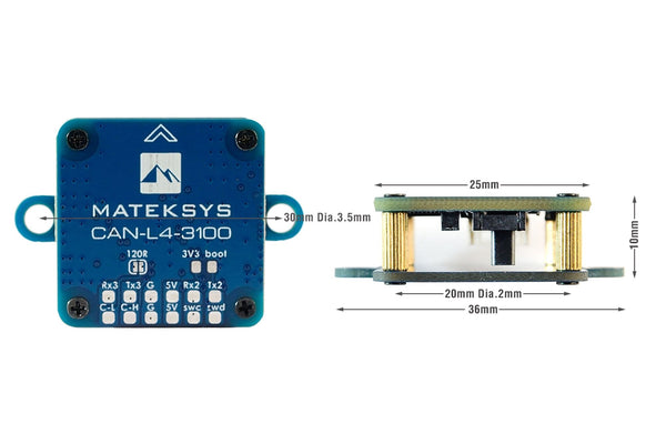 Matek Systems- AP_PERIPH CAN Magnetometer RM3100