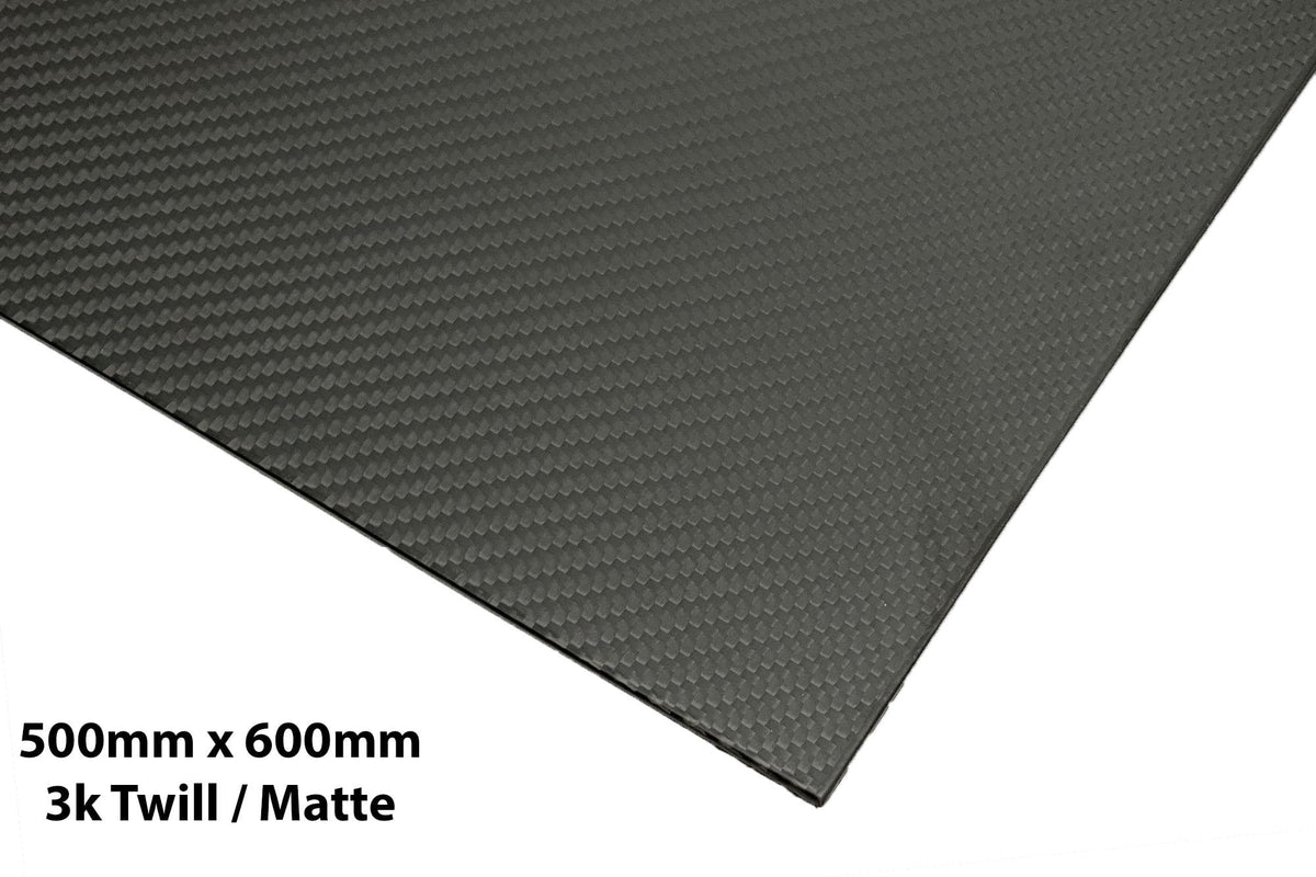 Carbon Fibre - Sheet 500mm x 600mm Matte finish