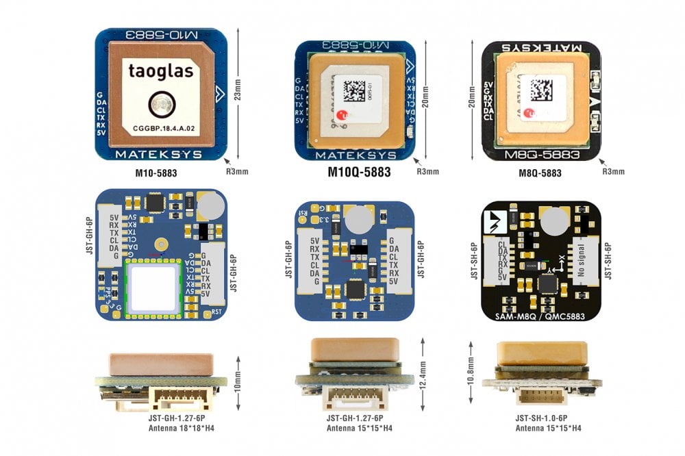 Matek Systems - GNSS & COMPASS, M10Q-5883