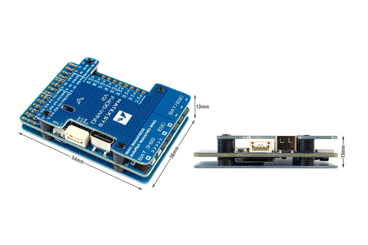 Matek Systems - Flight Controller F405-WING-V2