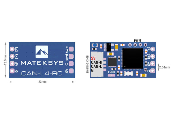 Matek Systems- AP_Periph CAN RC Input Adapter