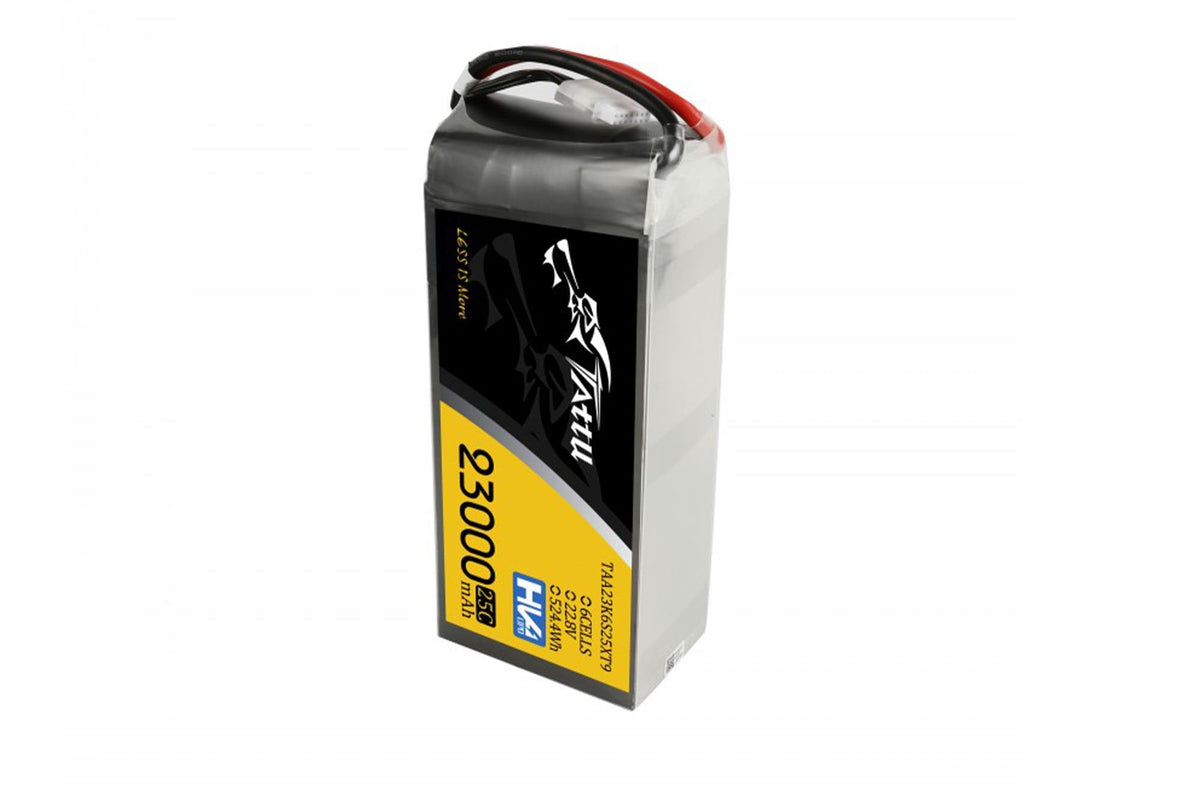 Gens Ace- Tattu HV- 23000mAh 25C 6S1P 22.8V Lipo-XT150+AS150