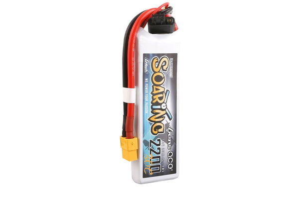 Gens Ace- G-Tech Soaring, 2200mAh 30C 2S1P 7.4V Lipo with XT60