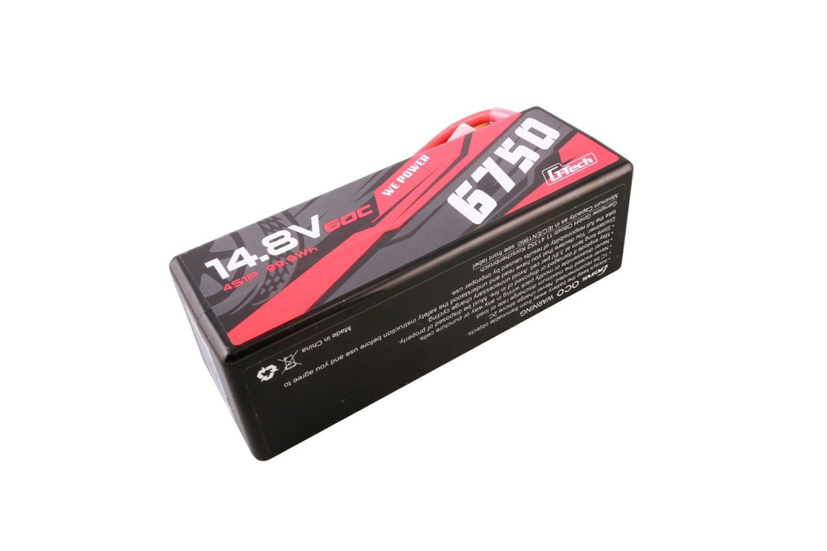 Gens Ace- G-Tech 6750mAh 60C 4S1P 14.8V Hard Case Lipo with XT90