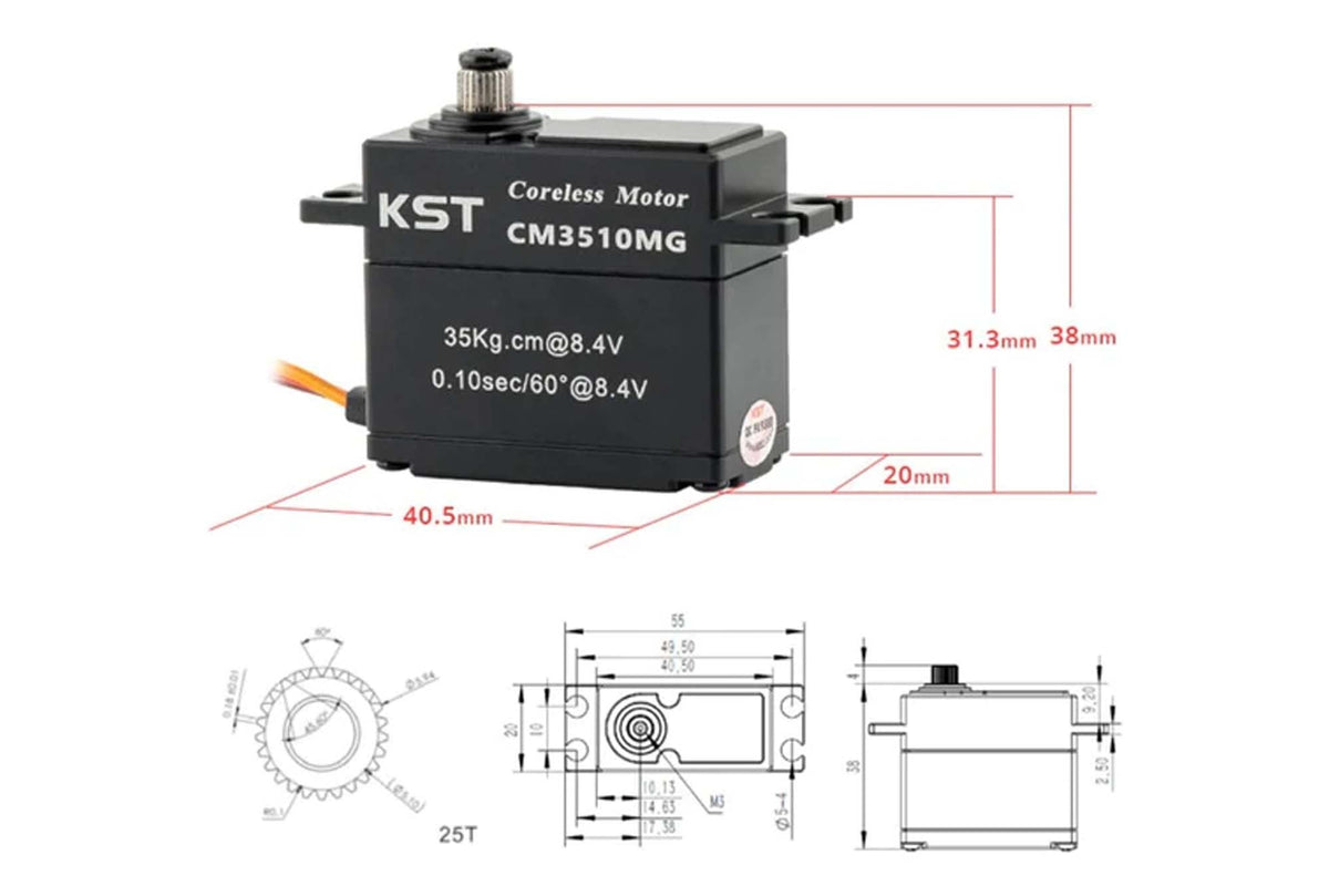KST- CM3510MG Servo