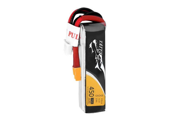 Gens Ace- Tattu, 450mAh 75C 3S1P 11.1V Lipo with XT30 Long Pack