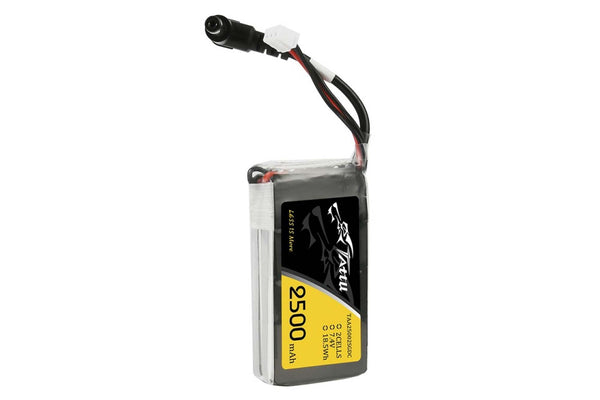 Gens Ace- Tattu, 2500mAh 2S1P 7.4V Lipo DC5.5mm