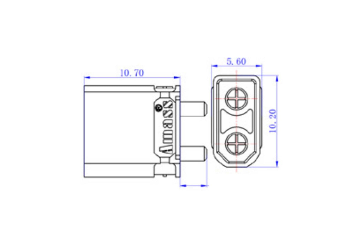 Amass - XT30UPB - M - 1 Pcs