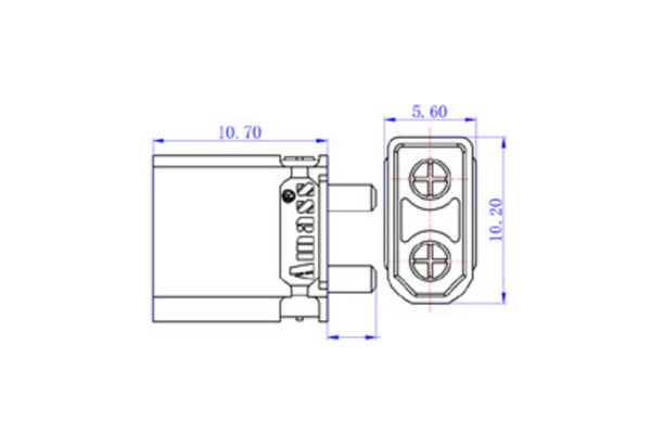 Amass - XT30UPB - M - 1 Pcs