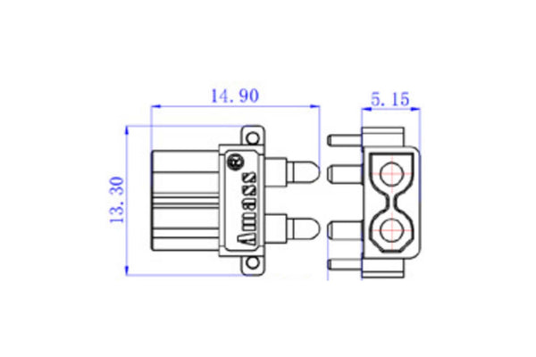 Amass - XT30PW-F - 1 Pcs
