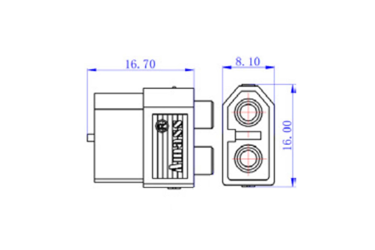 Amass - XT60PB-M - 1 Pcs