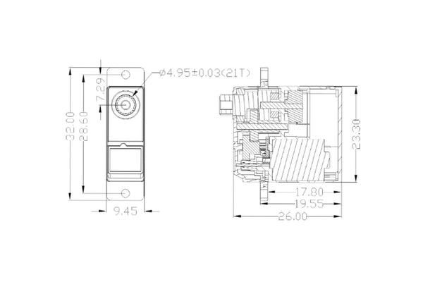 EMAX ES3352HV All Purpose HV Metal Gear Digital Servo