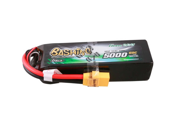 Gens Ace- G-Tech, Bashing, 5000mAh 60C 4S1P 14.8V Lipo with XT90