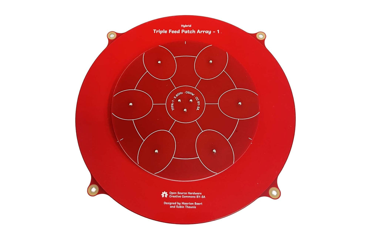 3DXR-150mm Triple Feed Patch Array FPV Antenna