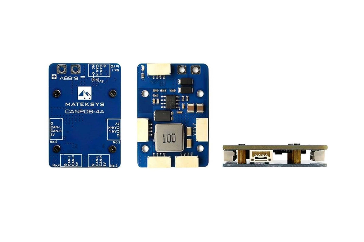 Matek Systems- CANPDB-4A w/4A BEC & JST-GH Splitter