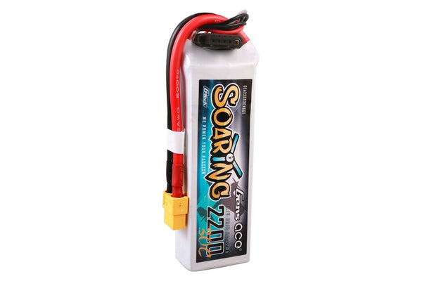 Gens Ace- G-Tech Soaring, 2200mAh 30C 3S1P 11.1V Lipo with XT60