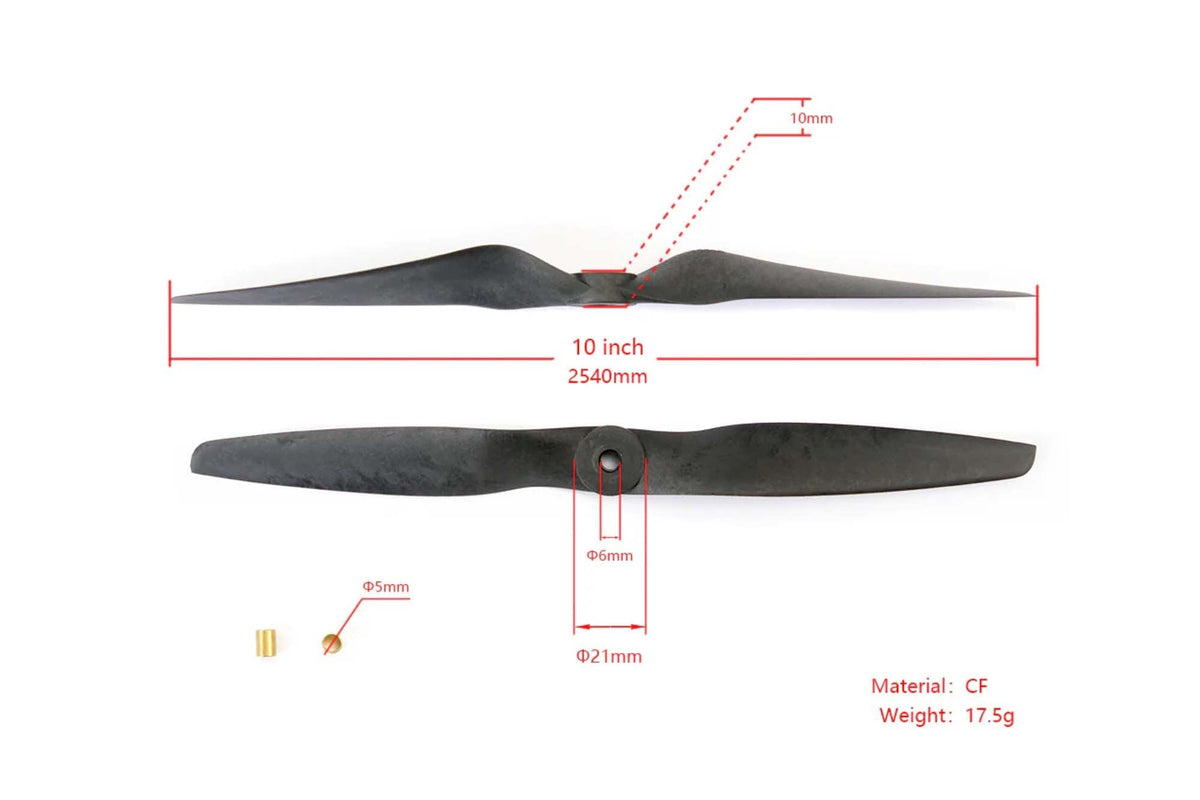 Hee Wing 1060 Carbon Fibre Propellers for Hee Wing T2 VTOL (2Pcs)