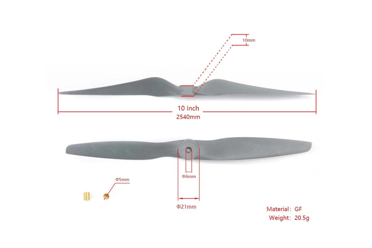 Hee Wing 1060 Glass Fibre Propellers for Hee Wing T2 VTOL (2Pcs)