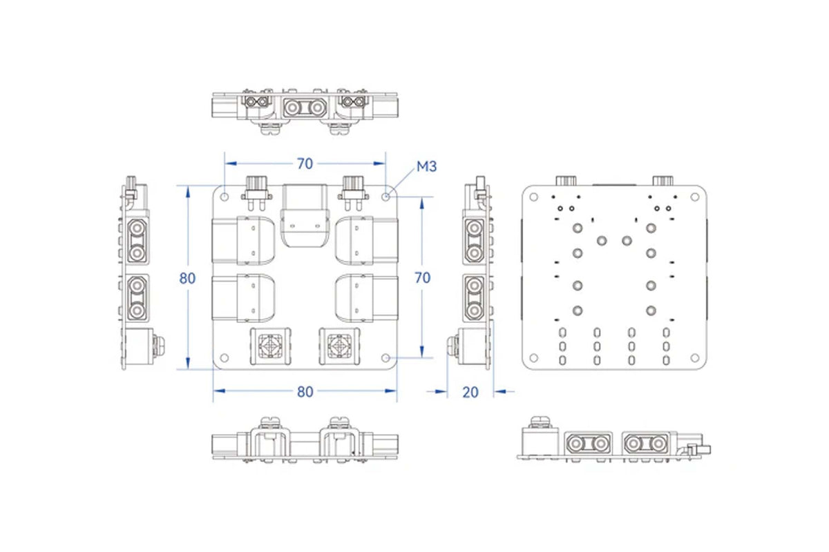 Holybro - Power Distribution Board (PDB) 300A - Side Entry - 18139