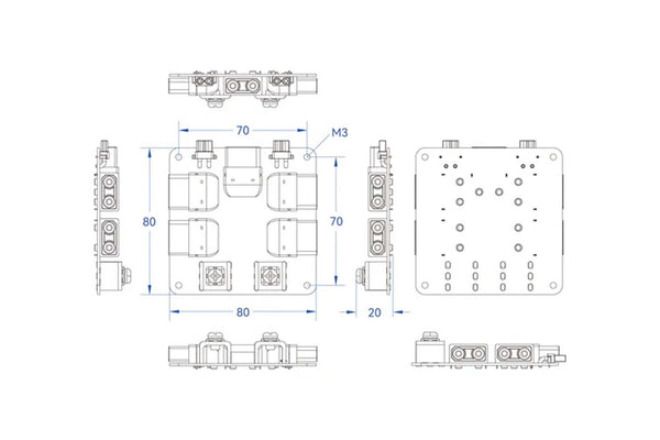 Holybro - Power Distribution Board (PDB) 300A - Side Entry - 18139